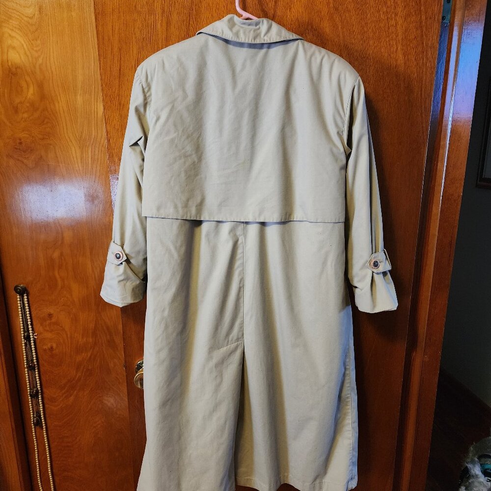 Women's Size 4P Misty Harbor Tan Trench Coat W/ Removable Liner - Picture 11 of 11